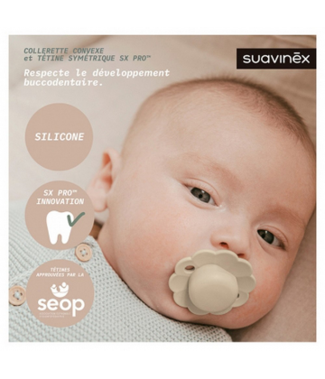 Suavinex Sucette Réversible avec Tétine Symétrique SX Pro 0 à 6 Mois