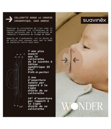 Suavinex Sucette Réversible avec Tétine Symétrique SX Pro 0 à 6 Mois