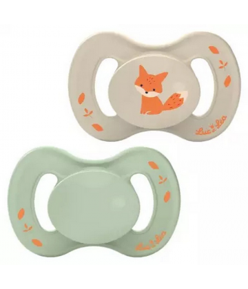 Luc et Léa Nature 2 Sucettes Anatomiques Téterelle Extra-Fine 18+ Mois