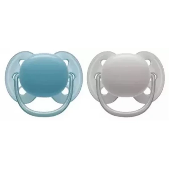 Avent Ultra Soft Sucettes Orthodontiques Silicone 6-18 Mois x 2