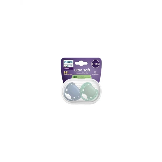 Avent Ultra Soft Sucettes Orthodontiques Silicone 6-18 Mois x 2 - image 3