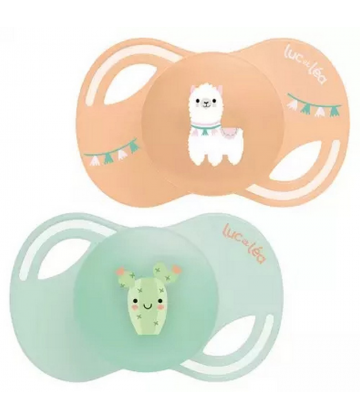 Luc et Léa Collection 2 Sucettes Anatomiques Téterelle Extra-Fine 6-18 Mois