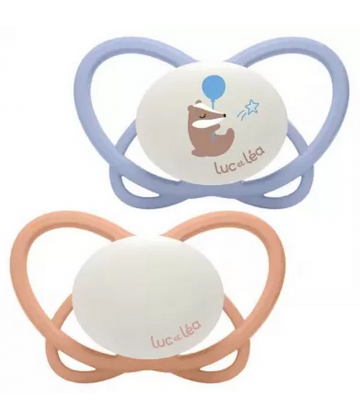 Luc et Léa Physio Nuit 2 Sucettes Physiologiques 6-18 Mois