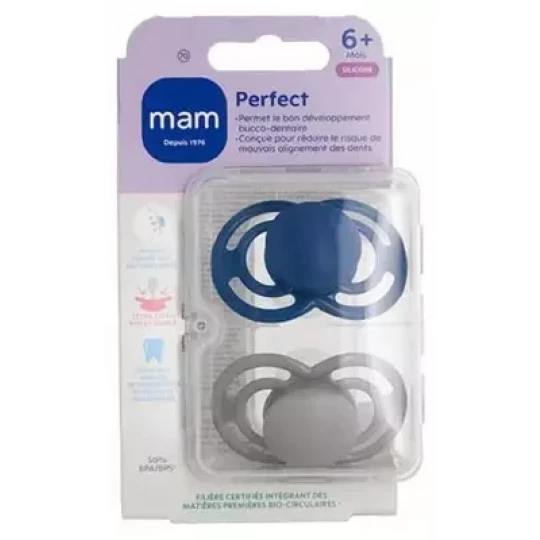 MAM 2 Sucettes Perfect Tendance 6 Mois et +