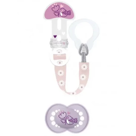 MAM Sucette Original Nature 6 Mois et + avec Attache-Sucette