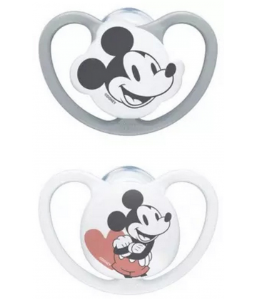 NUK Space Disney Baby 2 Sucettes Silicone 6-18 Mois