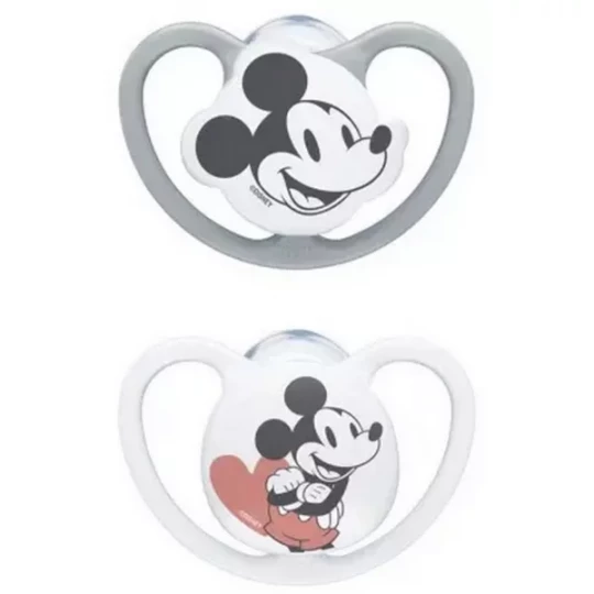 NUK Space Disney Baby 2 Sucettes Silicone 6-18 Mois