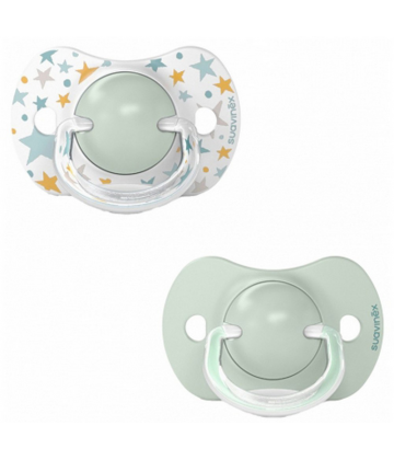 Suavinex 2 Sucettes avec Tétine Symétrique SX Pro 6 à 18 Mois