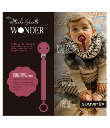 Suavinex Attache Sucette Silicone 0 Mois et +