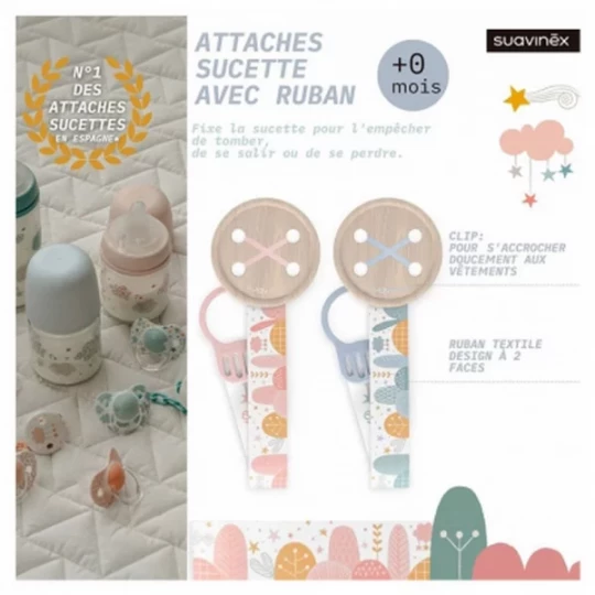 Suavinex Attache-Sucette Ruban 0 Mois et + - image 5