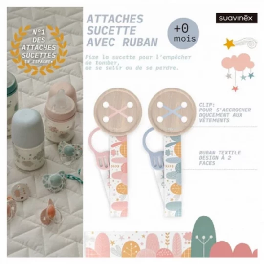 Suavinex Attache-Sucette Ruban 0 Mois et + - image 9