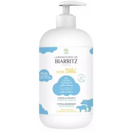 Laboratoires de Biarritz Gel Lavant Surgras Parfumé Douceur Bio