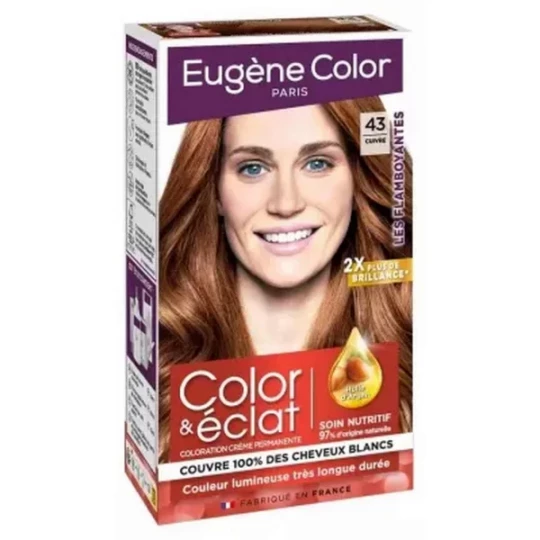 Eugène Color Color & Eclat Les Flamboyantes Coloration Permanente Très Longue Durée