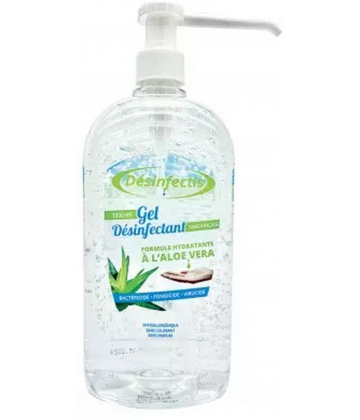 Désinfectis Gel Désinfectant Sans Rinçage à l'Aloe Vera