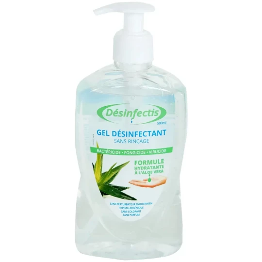 Désinfectis Gel Désinfectant Sans Rinçage à l'Aloe Vera - image 1