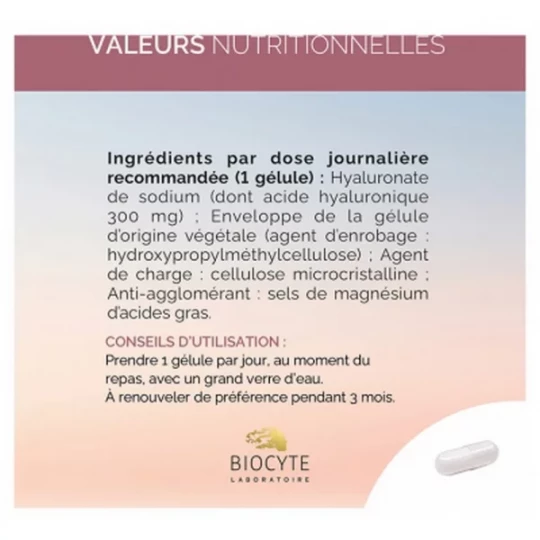 Biocyte Hyaluronic Forte 300 mg Gélules - image 4