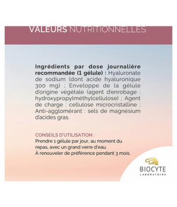 Biocyte Hyaluronic Forte 300 mg Gélules