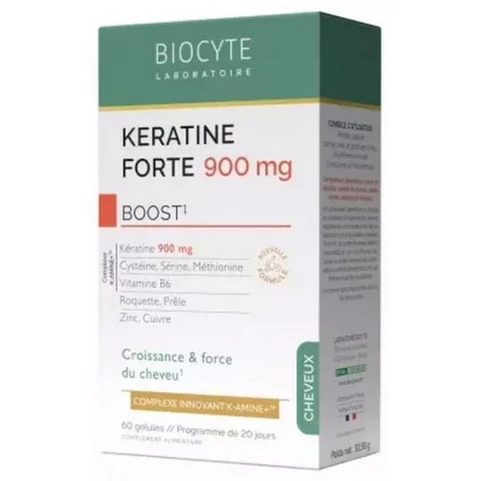 Biocyte Keratine Forte 900 mg Boost Gélules