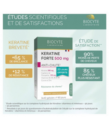 Biocyte Keratine Forte Anti-Chute Gélules