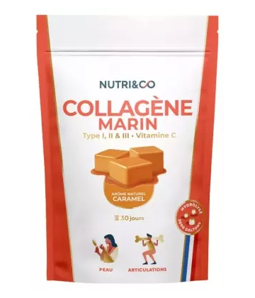 Nutri&Co Collagene Marin Type I II et III Vitamine C 180 g