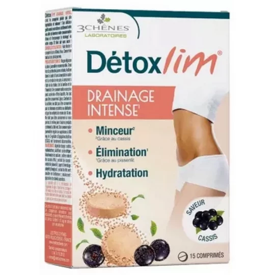 Les 3 Chênes Détoxlim Drainage Intense Comprimés Effervescents x 15