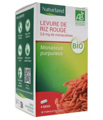Naturland Levure de Riz Rouge Bio Végécaps