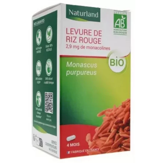 Naturland Levure de Riz Rouge Bio Végécaps - image 2