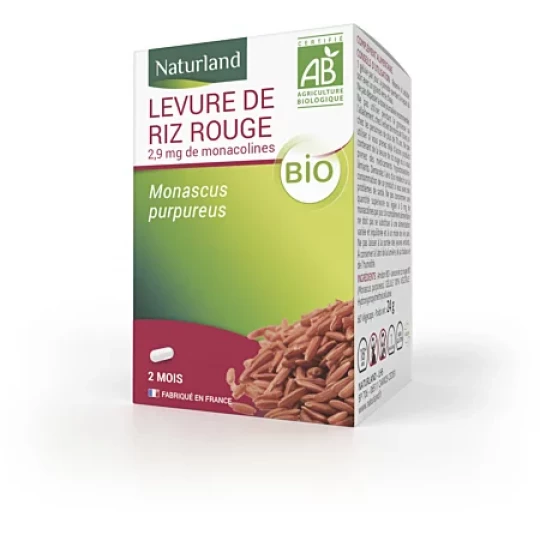 Naturland Levure de Riz Rouge Bio Végécaps