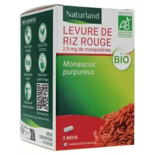 Naturland Levure de Riz Rouge Bio Végécaps - image 3