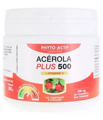 Phyto-Actif Acerola Plus 500 Comprimés