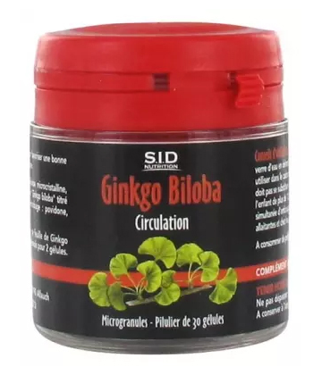 S.I.D Nutrition Circulation Ginkgo Biloba Gélules