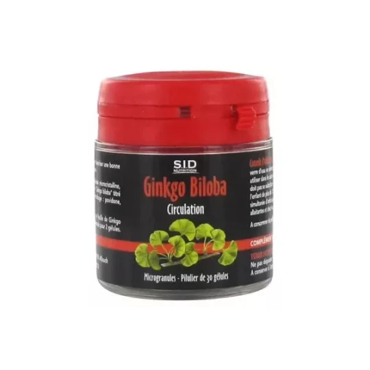 S.I.D Nutrition Circulation Ginkgo Biloba Gélules