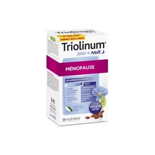 Nutreov Triolinum Jour & Nuit Ménopause Gélules