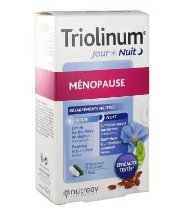 Nutreov Triolinum Jour & Nuit Ménopause Gélules