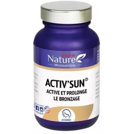 Pharm Nature Activ-Sun Active et Prolonge le Bronzage Gélules