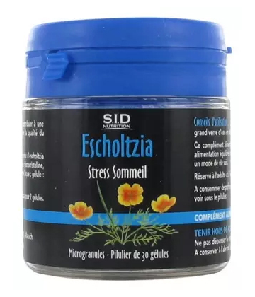 S.I.D Nutrition Stress Sommeil Escholtzia Gélules