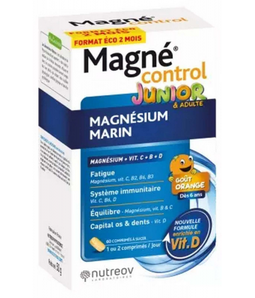 Nutreov Magné Control Junior & Adulte Comprimés à Sucer