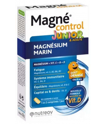 Nutreov Magné Control Junior & Adulte Comprimés à Sucer