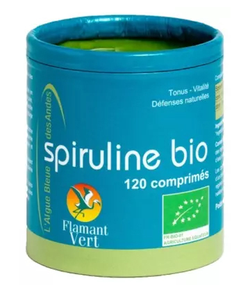 Flamant Vert Spiruline Bio 120 Comprimés de 500 mg