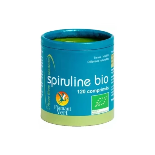 Flamant Vert Spiruline Bio 120 Comprimés de 500 mg