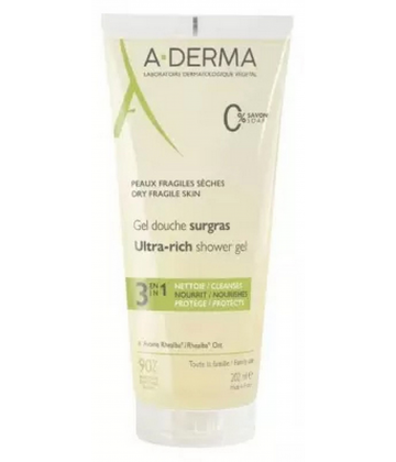 A-Derma Gel Douche Surgras 3en1
