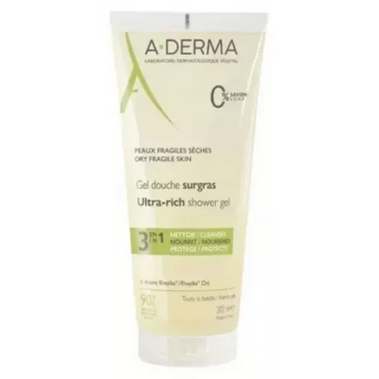 A-Derma Gel Douche Surgras 3en1