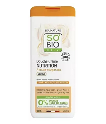 Léa Nature SO BIO étic Douche Creme Nutrition à l'Huile d'Argan Bio