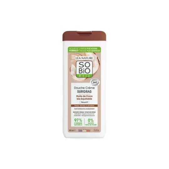 Léa Nature SO BIO étic Douche Creme Surgras à l'Huile de Coco Bio
