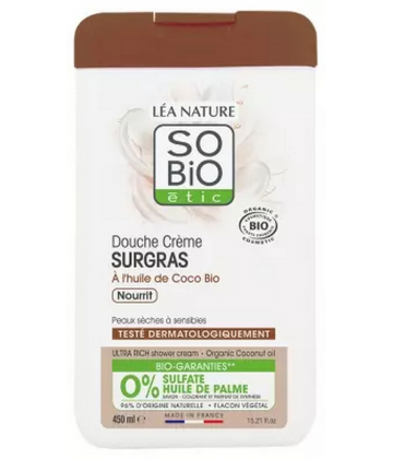 Léa Nature SO BIO étic Douche Creme Surgras à l'Huile de Coco Bio