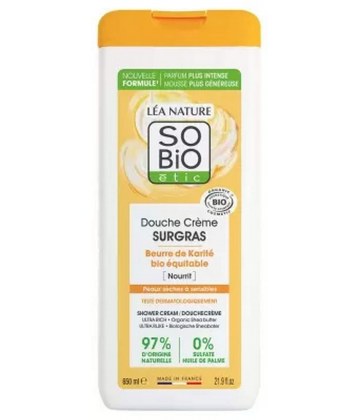 Léa Nature SO BIO étic Douche Crème Surgras Beurre de Karité Bio