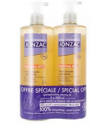 Eau Thermale Jonzac Nutritive ATO+ Huile Lavante Relipidante Bio