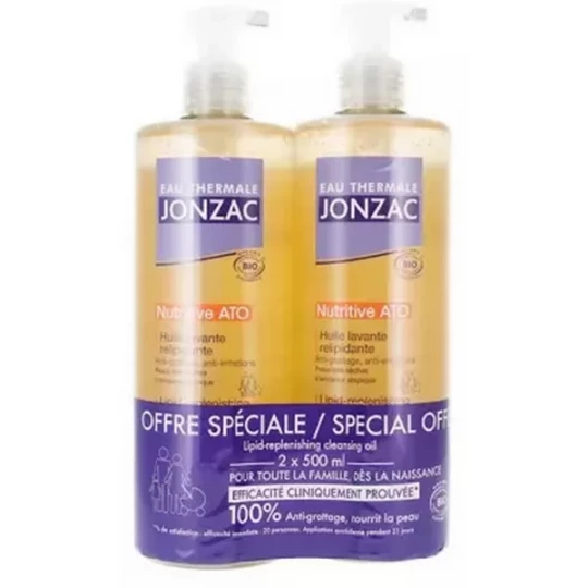 Eau Thermale Jonzac Nutritive ATO+ Huile Lavante Relipidante Bio