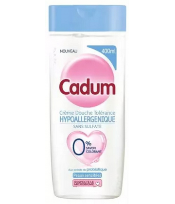 Cadum Hypoallergénique Crème Douche Tolérance Peaux Sensibles