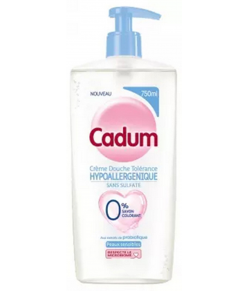 Cadum Hypoallergénique Crème Douche Tolérance Peaux Sensibles